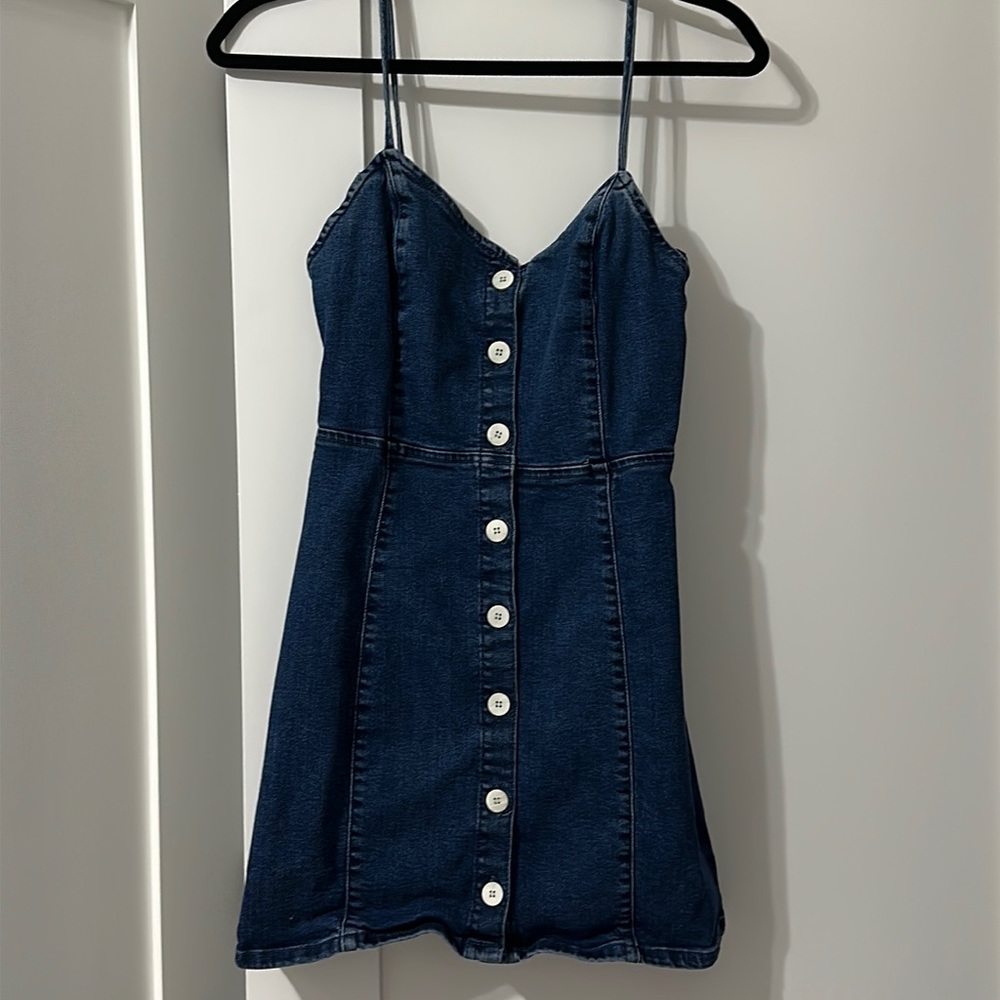 Zara stretchy denim dress